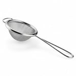 Paslanmaz Çelik Çay Süzgeci – İnce Tel Örgü Bitki Çayı ve Türk Çayı Süzgeci, Ergonomik Saplı, 5 cm Filtre Çapı