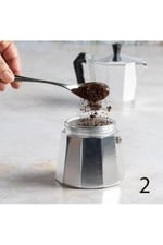 Paslanmaz Çelik Demliğiyle Kahve Mocha Filtre Kahve Pişirici 3Fincanlık Kahveseverlerin Vazgeçilmezi