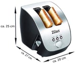 Paslanmaz çelik ekmek kızartma makinesi | 2 dilim ekmek kızartma makinesi | tasarım ekmek kızartma makinesi | eğimli tost makinesi | kızartma makinesi | 1000 Watt | paslanmaz çelik gövde | kademesiz a