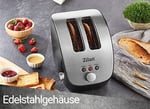 Paslanmaz çelik ekmek kızartma makinesi | 2 dilim ekmek kızartma makinesi | tasarım ekmek kızartma makinesi | eğimli tost makinesi | kızartma makinesi | 1000 Watt | paslanmaz çelik gövde | kademesiz a