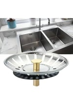 Paslanmaz Çelik Mutfak Evye Lavabo Süzgeci Lavabo Gideri Atık Gıda Tıpası
