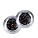 Paslanmaz çelik sigara içen mangal, 2 adet, barbekü termometresi, manometre, paslanmaz çelik, bimetalik, mutfak kızartma, gösterge termometresi, Celsius ve Fahrenheit 100 – 700 ℉