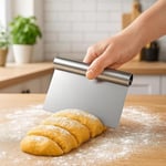 Paslanmaz Hamur Kesici,Hamur Dilimleyici,Metal Hamur Sıyırıcı,Pasta Sıyırma Aparatı,Pasta Ve Pastacılık İçin Çelik Şekillendirici Ve Hamur Pors - Seçenekler: 2li set, 15 Cm X 11 Cm X 2 Cm, Dondurma K.
