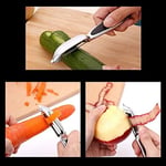 Patates, sebze, elma soyucu, mutfak için, meyve, havuç, sebze, patates soyucu, Y şeklinde ve I şeklinde paslanmaz çelik soyucu, ergonomik kaymaz saplı ve keskin bıçaklı, dayanıklı (2 parça)