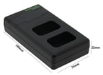 PATONA NP-FW50 - PD Performans pil şarj cihazı (1000 mA) USB-C mini çift LCD - PD/QC özellikli (161964)