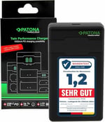 PATONA NP-FW50 - PD Performans pil şarj cihazı (1000 mA) USB-C mini çift LCD - PD/QC özellikli (161964)