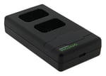 PATONA NP-FW50 - PD Performans pil şarj cihazı (1000 mA) USB-C mini çift LCD - PD/QC özellikli (161964)