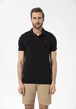 Patriot Erkek Siyah Polo Tişört
