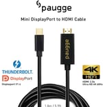 Paugge 4K 60Hz HDR HDCP 2.2 Destekli Mini Displayport to HDMI Kablo (MDP14HD20A-PRO)