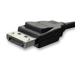 Paugge DP 1.2 VESA Sertifikalı Displayport Kablo 4K@60Hz, 2K@165Hz, 1080P@240Hz, 1080P@165HZ, 1080P@144Hz - 1.8m (ENTDP1218)