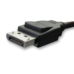 Paugge DP 1.2 VESA Sertifikalı Displayport Kablo 4K@60Hz, 2K@165Hz, 1080P@240Hz, 1080P@165HZ, 1080P@144Hz - 1.8m (ENTDP1218)