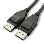 Paugge DP 1.2 VESA Sertifikalı Displayport Kablo 4K@60Hz, 2K@165Hz, 1080P@240Hz, 1080P@165HZ, 1080P@144Hz - 1.8m (ENTDP1218)
