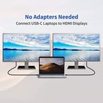Paugge USB C to HDMI Kablo - 4K60Hz, HDR, HDCP 2.3, Thunderbolt 5/4/3, DEX Mode, 2 Metre (CHD20B-PRO)