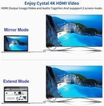 Paugge USB C to HDMI Kablo - 4K60Hz, HDR, HDCP 2.3, Thunderbolt 5/4/3, DEX Mode, 2 Metre (CHD20B-PRO)