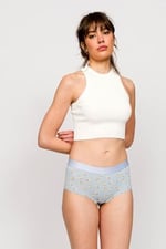 Paul Kenzie x Kurtaran Ev - Desenli Kadın Boyshort Külot - Poppy