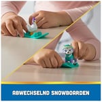 PAW PATROL – Everest figürlü kar aracı, snowboard ve Henrietta figürü (Deluxe araç), 3 yaşından büyük çocuklar için oyuncak