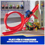 PAW Patrol Rescue Wheels - Superloop Tower, fırlatma rampalı ve takla yollu, ışık ve ses efektli, Chase canavar kamyon ve figür dahil, 3 yaşından büyük çocuklar için oyuncak