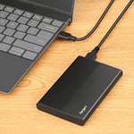 PC, Mac, Masaüstü, Dizüstü Bilgisayar, Mac, Chromebook, Xbox One, Xbox 360, PS4 için 320 GB Taşınabilir Harici Sabit Disk USB3.0 Mobil HDD Depolama (Siyah)