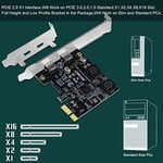 PCIE 2 Bağlantı Noktalı Süper Hızlı 5Gbps Max USB 3.1 Gen1 Tip C Kart, Windows 11, 10, 8.1, 8.0, 7, XP (32/64bit) ve Windows Server Masaüstü Bilgisayarlar, 2X USB-C 5Gbps Bağlantı Noktaları