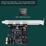 PCIE 2 Bağlantı Noktalı Süper Hızlı 5Gbps Max USB 3.1 Gen1 Tip C Kart, Windows 11, 10, 8.1, 8.0, 7, XP (32/64bit) ve Windows Server Masaüstü Bilgisayarlar, 2X USB-C 5Gbps Bağlantı Noktaları