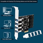 PCIE 4 Bağlantı Noktalı Süper Hızlı 5Gbps USB 3.0 Genişletme Kartı, Windows 11, 10, 8.x, 7, Vista, XP Masaüstü Bilgisayarlar, Dahili FebSmart Kendinden Güç Teknolojisi, Ek Güç Kaynağına Gerek