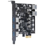 PCIe USB 3.0 5X USB-A ve 2X USB-C Bağlantı Noktaları Genişletme Kartı,PCI Express Dahili USB 3 Hub Dönüştürücü Masaüstü PCS Yükseltici Kartı için