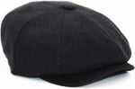Peaky Blinders Şapka Newsboy Trend 8 Parça Kasket Siyah