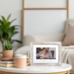 Pearhead Grandpa & Me Keepsake Rustik Resim Çerçevesi, Babalar Günü Hediyesi Büyükbaba için Eskitilmiş