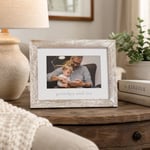 Pearhead Grandpa & Me Keepsake Rustik Resim Çerçevesi, Babalar Günü Hediyesi Büyükbaba için Eskitilmiş