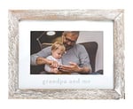 Pearhead Grandpa & Me Keepsake Rustik Resim Çerçevesi, Babalar Günü Hediyesi Büyükbaba için Eskitilmiş