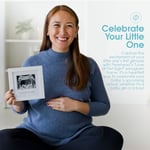 Pearhead İlk Görüşte Aşk Sonogram Resim Çerçevesi, Hamilelik Hatırası Fotoğraf Çerçevesi, Cinsiyetsiz Bebek Odası Dekoru, Anneler Günü Aksesuarı, Beyaz