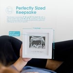 Pearhead İlk Görüşte Aşk Sonogram Resim Çerçevesi, Hamilelik Hatırası Fotoğraf Çerçevesi, Cinsiyetsiz Bebek Odası Dekoru, Anneler Günü Aksesuarı, Beyaz