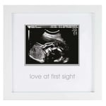 Pearhead İlk Görüşte Aşk Sonogram Resim Çerçevesi, Hamilelik Hatırası Fotoğraf Çerçevesi, Cinsiyetsiz Bebek Odası Dekoru, Anneler Günü Aksesuarı, Beyaz