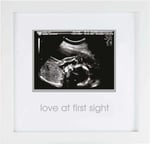 Pearhead İlk Görüşte Aşk Sonogram Resim Çerçevesi, Hamilelik Hatırası Fotoğraf Çerçevesi, Cinsiyetsiz Bebek Odası Dekoru, Anneler Günü Aksesuarı, Beyaz