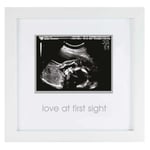 Pearhead İlk Görüşte Aşk Sonogram Resim Çerçevesi, Hamilelik Hatırası Fotoğraf Çerçevesi, Cinsiyetsiz Bebek Odası Dekoru, Anneler Günü Aksesuarı, Beyaz