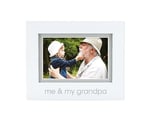 Pearhead Me and My Grandpa Sentiment Bebek Resim Çerçevesi, Bebek Hatırası Fotoğraf Çerçevesi, Cinsiyetsiz Bebek Kreş Dekoru, Büyükanne ve Büyükbaba Hediyesi, Beyaz