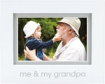 Pearhead Me and My Grandpa Sentiment Bebek Resim Çerçevesi, Bebek Hatırası Fotoğraf Çerçevesi, Cinsiyetsiz Bebek Kreş Dekoru, Büyükanne ve Büyükbaba Hediyesi, Beyaz