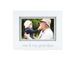 Pearhead Me and My Grandpa Sentiment Bebek Resim Çerçevesi, Bebek Hatırası Fotoğraf Çerçevesi, Cinsiyetsiz Bebek Kreş Dekoru, Büyükanne ve Büyükbaba Hediyesi, Beyaz