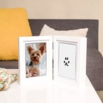 Pearhead Mürekkep Kitli Pet Masa Çerçevesi, Kendin Yap Dağınıklık Yok Pawprint Kiti, Evcil Hayvan Ebeveynleri İçin Hediye, Beyaz