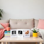 Pearhead Triple Sonogram Hatıra Fotoğraf Çerçevesi, Bebek Hatıra Resim Çerçevesi, Cinsiyetsiz Bebek Kreş Dekoru, Anneler Günü Aksesuarı, Beyaz