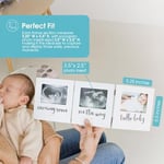 Pearhead Triple Sonogram Hatıra Fotoğraf Çerçevesi, Bebek Hatıra Resim Çerçevesi, Cinsiyetsiz Bebek Kreş Dekoru, Anneler Günü Aksesuarı, Beyaz