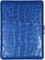 Pearl Japan Cosmos Deri Uzun Sigara Tabakası Croco Mavi 9lu