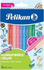 Pelikan Colorella Keçeli Kalem 2Li Uç 12Li Kutu