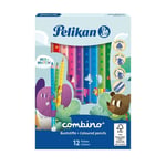 Pelikan Combino 12li Jumbo Üçgen Kuru Boya