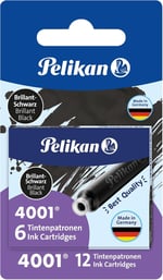 Pelikan standart-4001 mürekkep kartuşları, 2 Kılıf, Blistervperackung