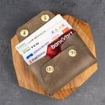 PELLE CRAFT EL YAPIMI GERÇEK DERİ MİNİMAL KARTLIK/HEDİYELİK/KİŞİSELLEŞTİRME