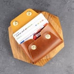 PELLE CRAFT EL YAPIMI GERÇEK DERİ MİNİMAL KARTLIK/HEDİYELİK/KİŞİSELLEŞTİRME