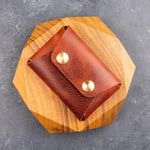 PELLE CRAFT EL YAPIMI GERÇEK DERİ MİNİMAL KARTLIK/HEDİYELİK/KİŞİSELLEŞTİRME