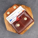 PELLE CRAFT EL YAPIMI GERÇEK DERİ MİNİMAL KARTLIK/HEDİYELİK/KİŞİSELLEŞTİRME