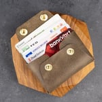PELLE CRAFT EL YAPIMI GERÇEK DERİ MİNİMAL KARTLIK/HEDİYELİK/KİŞİSELLEŞTİRME